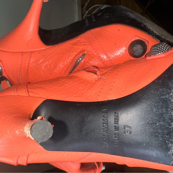 Balenciaga Cagole Boot Neon Orange - Picture 13 of 16